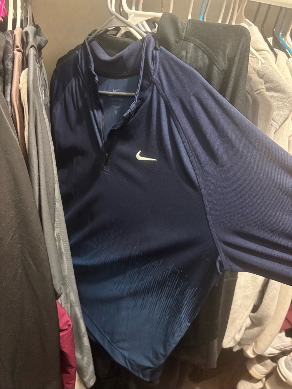 2025 Nike ADV tour golf Navy Dri-FIT Half-Zip Pullover